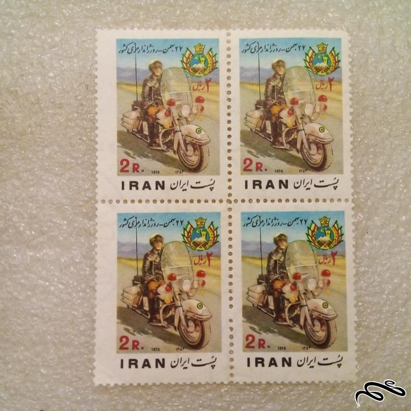 بلوک تمبر 1354 پهلوی روز ژاندارمری کشور (27)