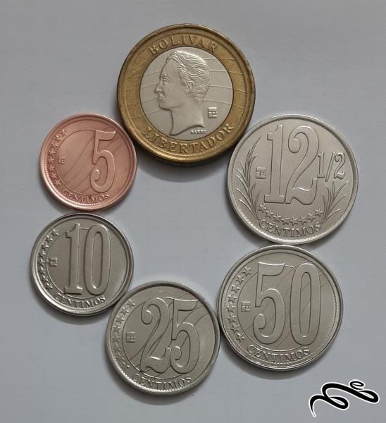 ست کامل سکه های ونزوئلا