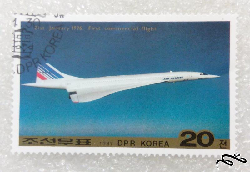 تمبر ارزشمند 1976 کره شمالی DPR هواپیما (98)8+