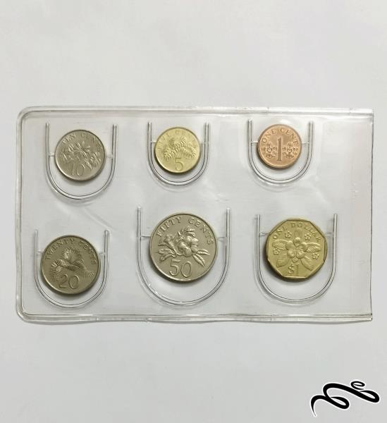 ست کامل سکه های قدیم سنگاپور