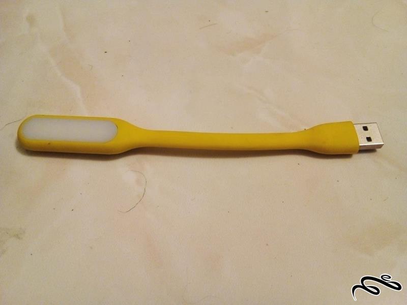 چراغ USB LED یو اس بی ال ای دی مسواکی زرد با کیفیت (ک 7)