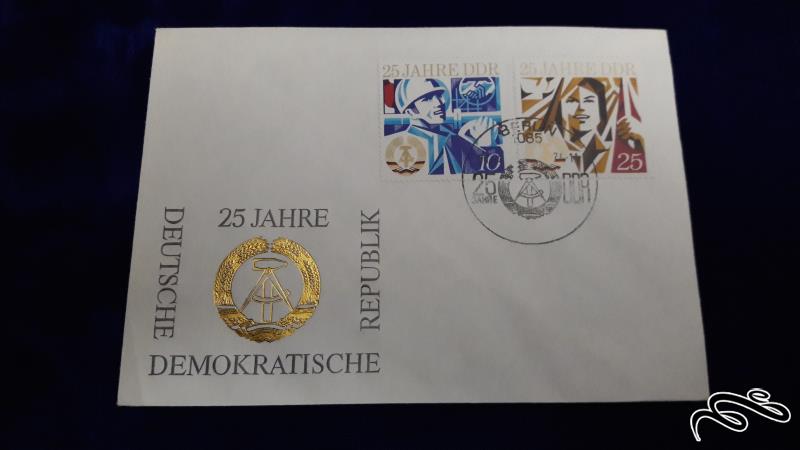 پاکت مهر روز آلمان شرقی با تمبر ارزشمند 1984