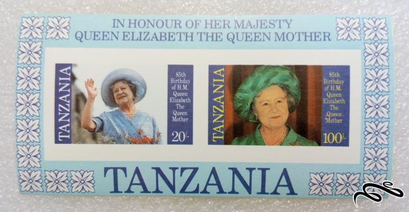 مینی شیت زیبای تانزانیا.ملکه الیزابت مادر (۰۵)+