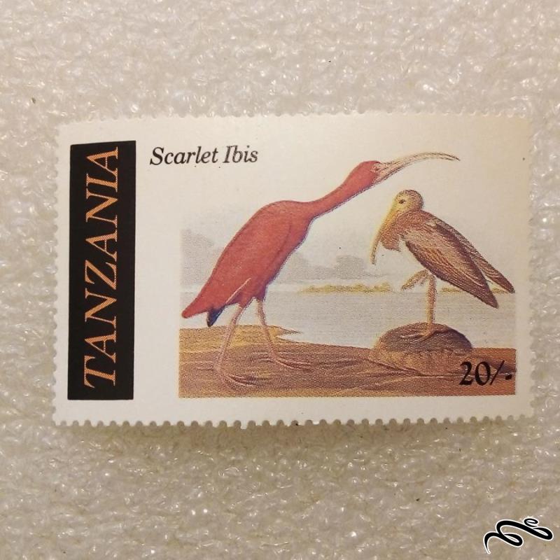 تمبر زیبای باارزش قدیمی تانزانیا . اردک (93)7