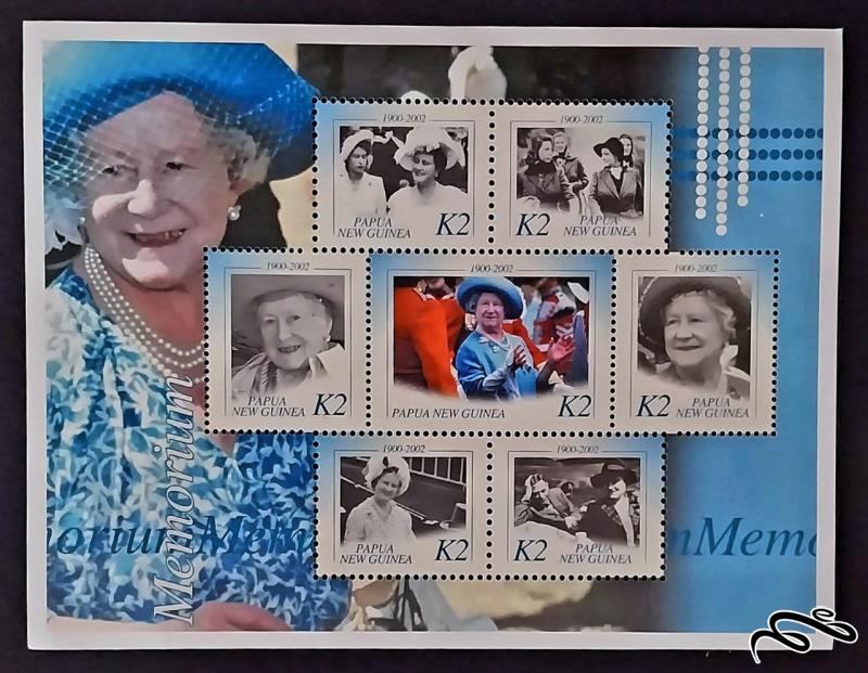 ملکه الیزابت بزرگداشت ملکه مادر / پاپوا گینه نو 2002
