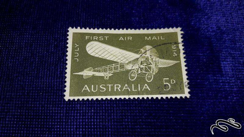 تمبر خارجی کلاسیک اولین پست هوایی اتریش