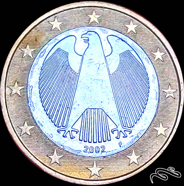 سکه یک 1 یورو 2002 (F) آلمان
