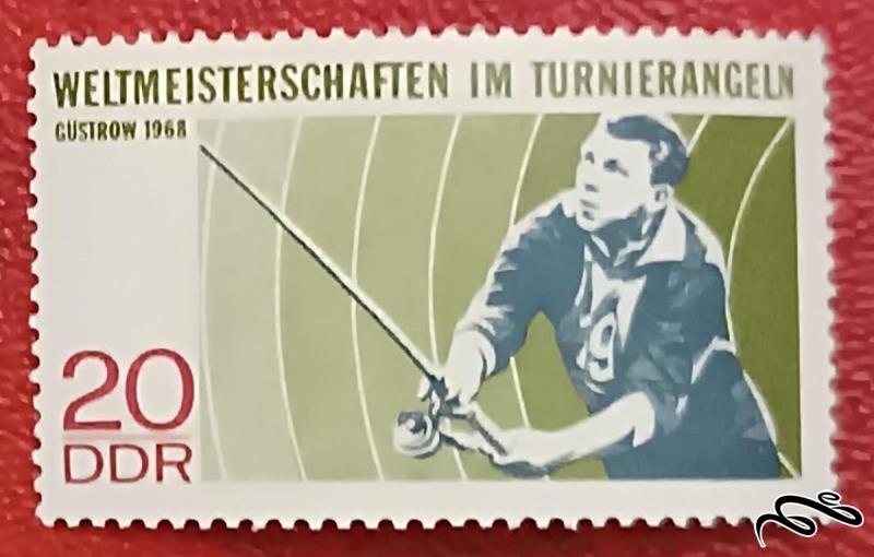 تمبر زیبای باارزش ۱۹۶۸ المان DDR . گوستراو (۹۳)۸