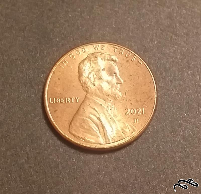 سکه 1 سنت آمریکا 2021