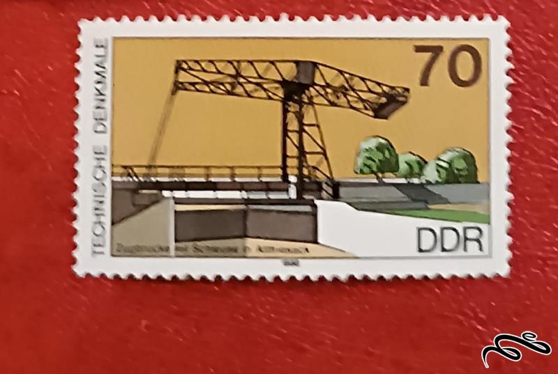 تمبر باارزش ۱۹۸۸ المان DDR . دکل (۹۳)۴
