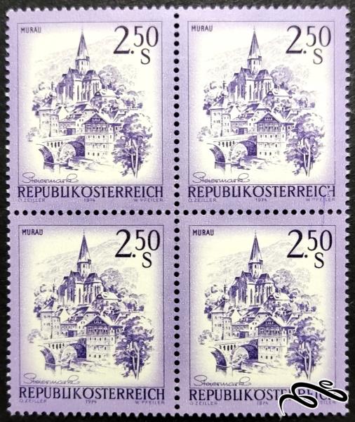 بلوک ارزشمند مناظر و صومعه ها اتریش 1974 میلادی!
