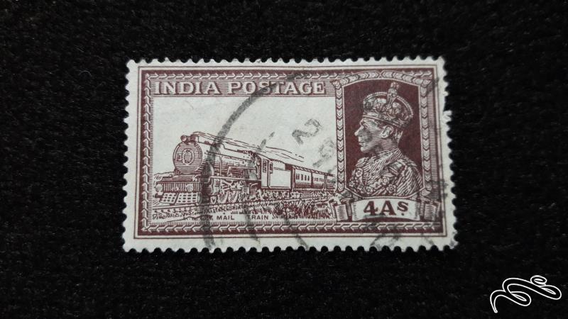 تمبر خارجی قدیمی و کلاسیک مستعمره هند انگلستان جرج ششم