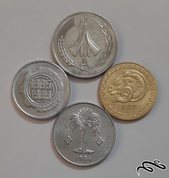 ست کامل سکه های قدیم الجزایر