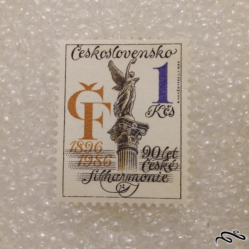 تمبر باارزش قدیمی ۱۹۸۶ چکسلواکی . مجسمه (۹۸)۷