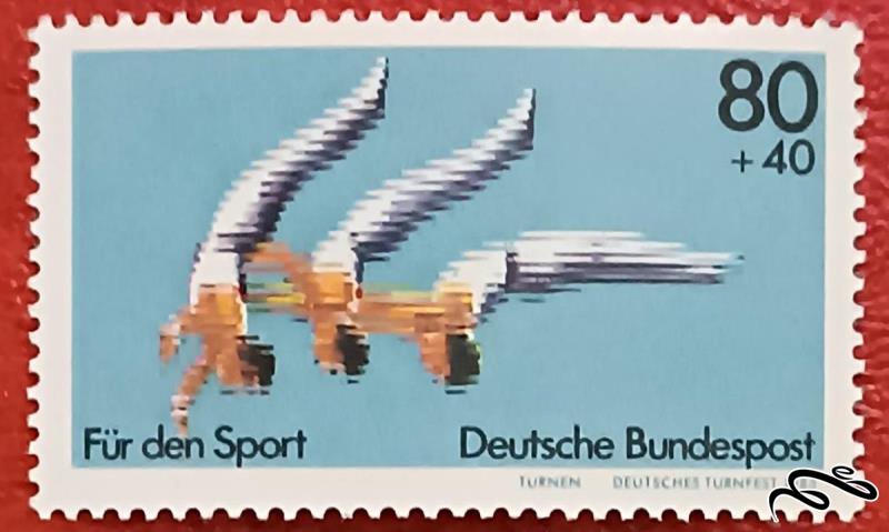 تمبر باارزش قدیمی ۱۹۸۳ المان . ورزشی (۹۳)۸