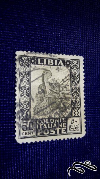 تمبر خارجی قدیمی و کلاسیک کمیاب لیبی مستعمره ایتالیا